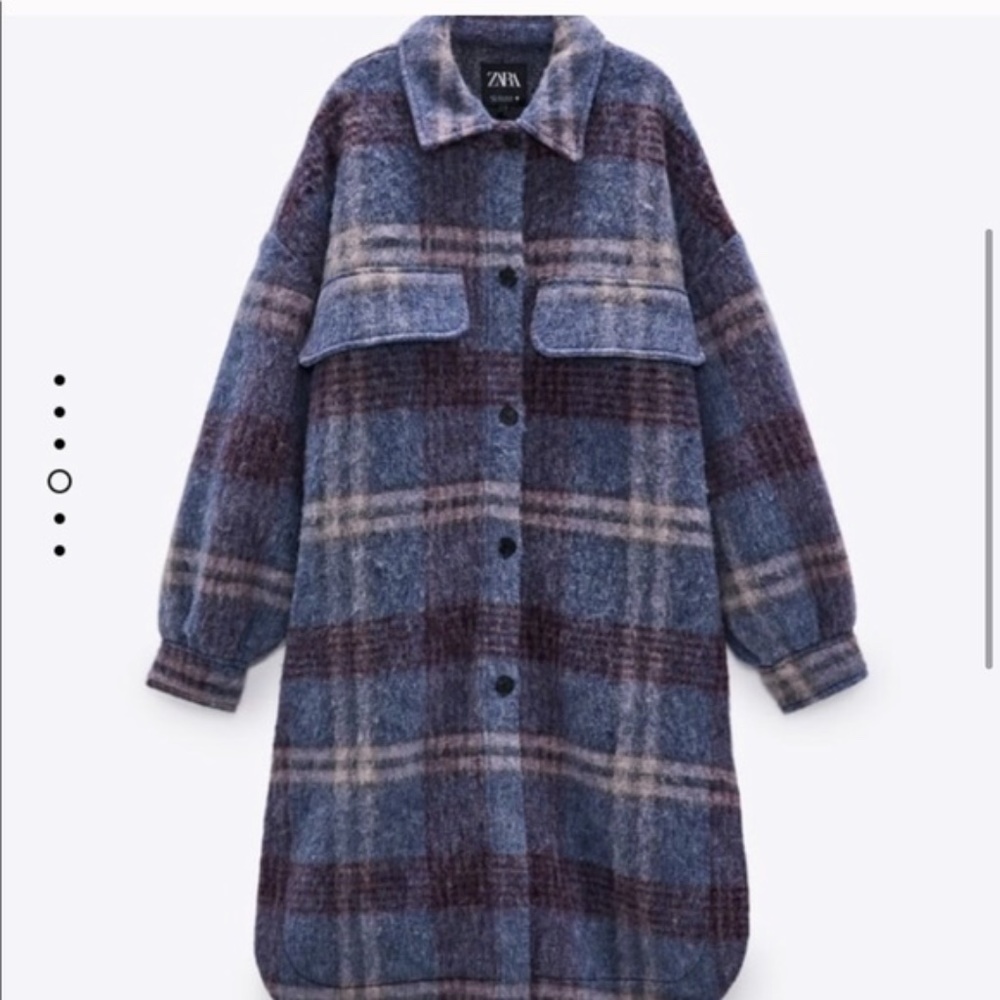 ZARA  Wool Blend Overshirt Jacket